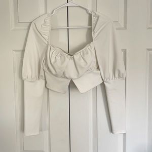 ASOS white cropped top